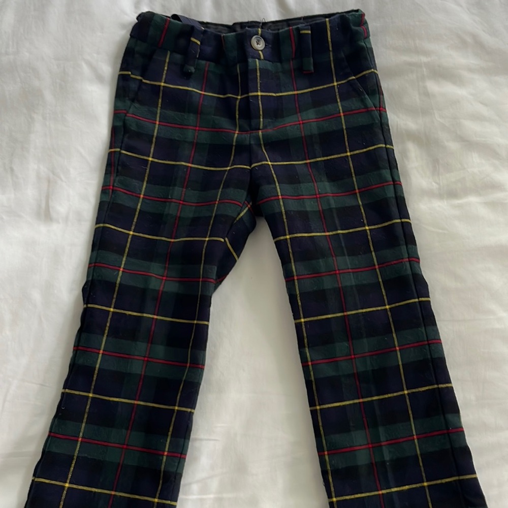 Janie and Jack plaid pants, size 3